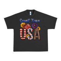 Pigment Black small town usa Urban Heavy Tee - Zillion Design Studio