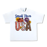 White small town usa Urban Heavy Tee - Zillion Design Studio
