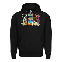 Black western rabbits Zipper Hoodie - AdoDesignShop