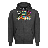 Charcoal Heather western rabbits Zipper Hoodie - AdoDesignShop