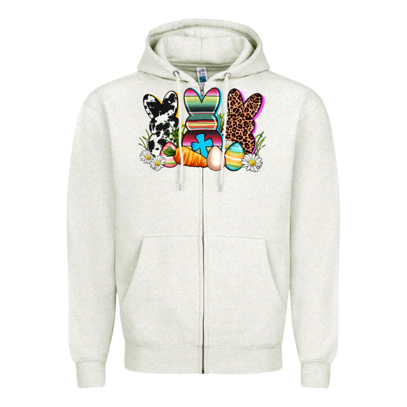 Western Rabbits Zipper Hoodie by AdoDesignShop | Teevron