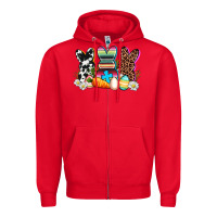 Red western rabbits Zipper Hoodie - AdoDesignShop