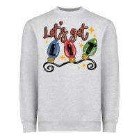 Heather Grey let's get lit Heavyweight Sweatshirt - MaliasSmallBusiness