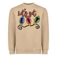 Mushroom let's get lit Heavyweight Sweatshirt - MaliasSmallBusiness
