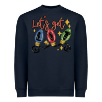 Navy let's get lit Heavyweight Sweatshirt - MaliasSmallBusiness