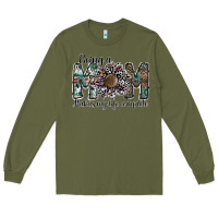 Army Green being a mom makas my life complete Long Sleeve Tee - SublimationCraftShop