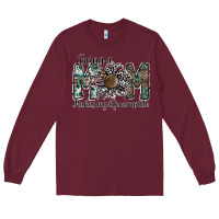 Burgundy being a mom makas my life complete Long Sleeve Tee - SublimationCraftShop