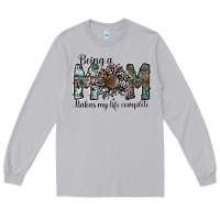 Moon Dust being a mom makas my life complete Long Sleeve Tee - SublimationCraftShop