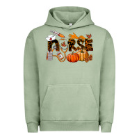 Pigment Oil Green Fall Nurse Urban Hoodie - LillyAllenDesigns