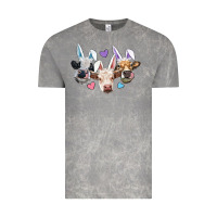 Cloud Rock Easter Cows With Bunny Ears Vintage Tee - RanaPortraitStore