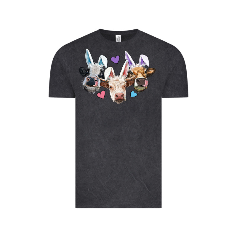 Easter Cows With Bunny Ears Vintage Tee by RanaPortraitStore | Teevron