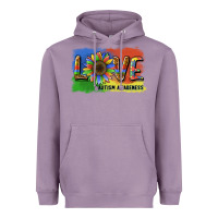Sunflower Love Autism Awareness Heavyweight Hoodie | Teevron