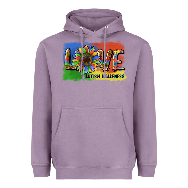 Sunflower Love Autism Awareness Heavyweight Hoodie by BarkalooDesign | Teevron