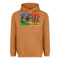Meerkat sunflower love autism awareness Heavyweight Hoodie - BarkalooDesign