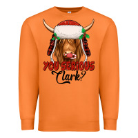 Carrot you serious clark highland cow Premium Sweatshirt - Jasminsmagicworld