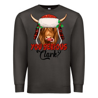 Smoke you serious clark highland cow Premium Sweatshirt - Jasminsmagicworld