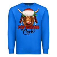 True Royal you serious clark highland cow Premium Sweatshirt - Jasminsmagicworld