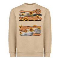 Mushroom custom name kitchen tools Heavyweight Sweatshirt - MaliasSmallBusiness