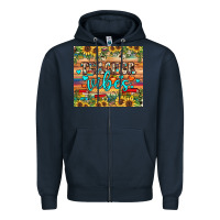 Navy teacher vibes Zipper Hoodie - JahusDesignShop