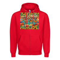 Red teacher vibes Zipper Hoodie - JahusDesignShop