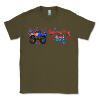 Army Green all american boy libbey glass Classic Tee - HRA Design Shop