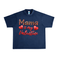 Navy mama is my valentine Urban Heavy Tee - RanaPortraitStore