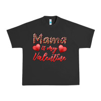 Pigment Black mama is my valentine Urban Heavy Tee - RanaPortraitStore
