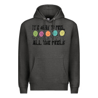 Charcoal Heather ıt's okay to feel all the feels Premium Hoodie - MaliasSmallBusiness
