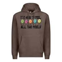 Coffee ıt's okay to feel all the feels Premium Hoodie - MaliasSmallBusiness