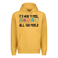 Mustard ıt's okay to feel all the feels Premium Hoodie - MaliasSmallBusiness