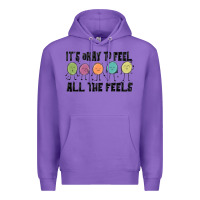 Purple ıt's okay to feel all the feels Premium Hoodie - MaliasSmallBusiness