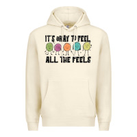 Sandshell ıt's okay to feel all the feels Premium Hoodie - MaliasSmallBusiness