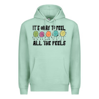 Seafoam ıt's okay to feel all the feels Premium Hoodie - MaliasSmallBusiness
