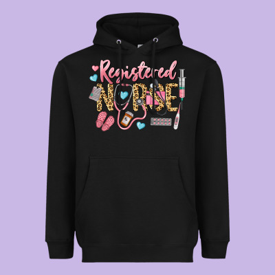 Registered Nurse Heavyweight Hoodie Designed By Lillyallendesigns