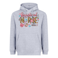 Heather Grey Registered Nurse Heavyweight Hoodie - LillyAllenDesigns