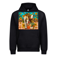 Black Western Fall Heifer Urban Hoodie - LillyAllenDesigns