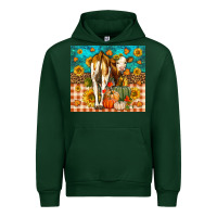 Forest Green Western Fall Heifer Urban Hoodie - LillyAllenDesigns