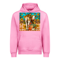 Fuchsia Pink Western Fall Heifer Urban Hoodie - LillyAllenDesigns
