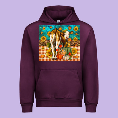 Western Fall Heifer Urban Hoodie Designed By Lillyallendesigns
