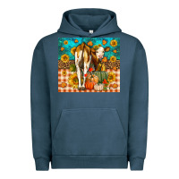 Pigment Midnight Navy Western Fall Heifer Urban Hoodie - LillyAllenDesigns