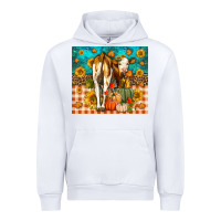 White Western Fall Heifer Urban Hoodie - LillyAllenDesigns