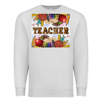 Dove Grey Western Teacher Premium Sweatshirt - LillyAllenDesigns