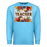 Ocean Blue Western Teacher Premium Sweatshirt - LillyAllenDesigns