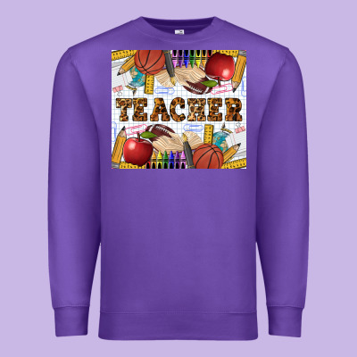 Western Teacher Premium Sweatshirt Designed By Lillyallendesigns