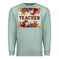 Seafoam Western Teacher Premium Sweatshirt - LillyAllenDesigns