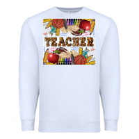 White Western Teacher Premium Sweatshirt - LillyAllenDesigns