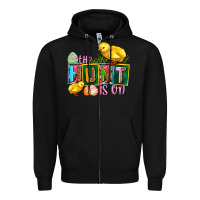 Black the hunt is on Zipper Hoodie - AdoDesignShop