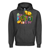 Charcoal Heather the hunt is on Zipper Hoodie - AdoDesignShop