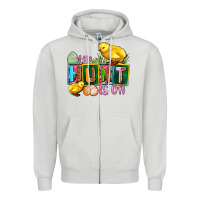 Dove Grey the hunt is on Zipper Hoodie - AdoDesignShop