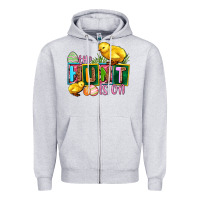 Heather Grey the hunt is on Zipper Hoodie - AdoDesignShop
